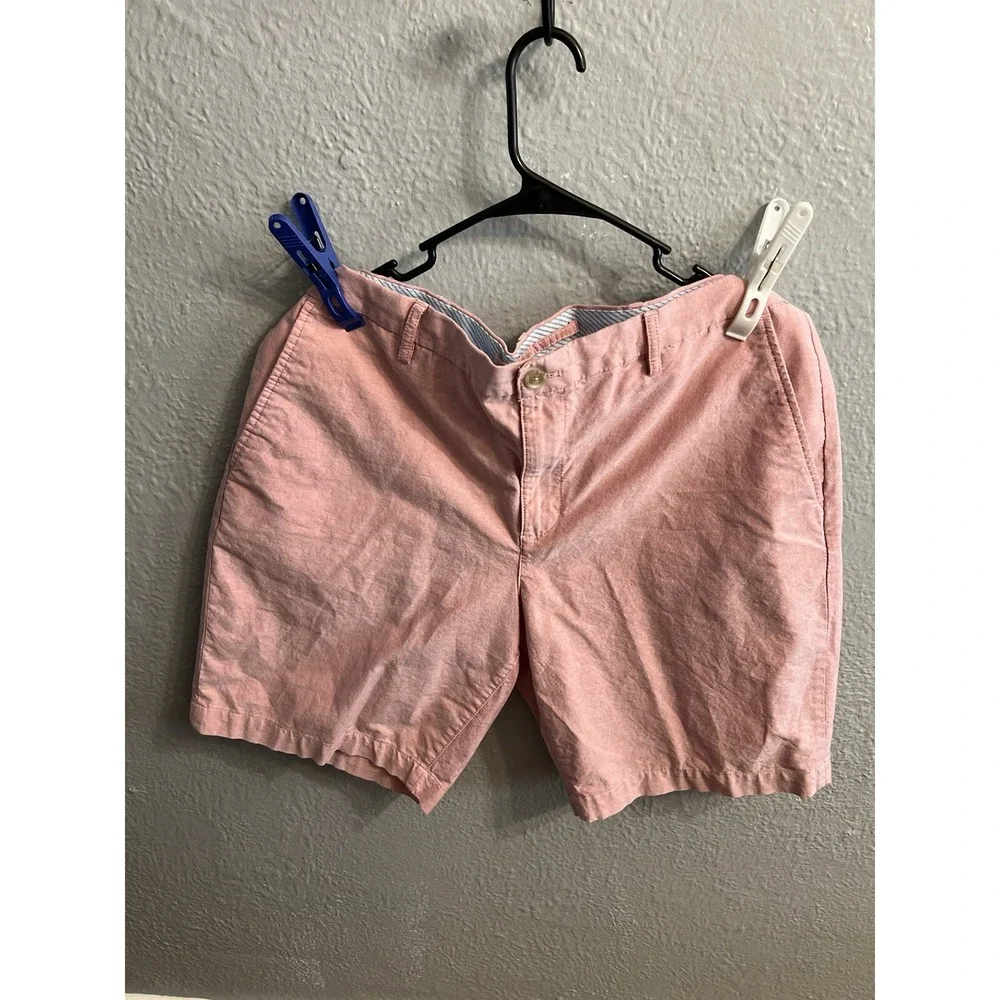 Chaps Shorts Men's 38 Pinkish  Flat Front‎ Stretch Inseam 10 Inches